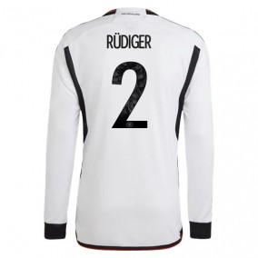 Tyskland Antonio Rüdiger 2 2023/2024 Hemma Fotbollströjor Långärmad